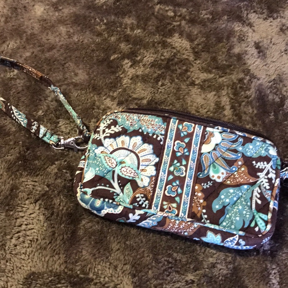 Neutral Vera Bradley Wristlet